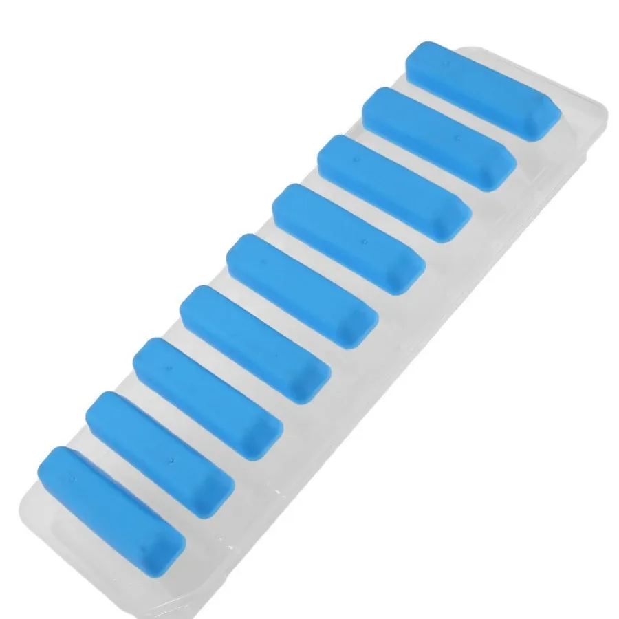 Moule à glaçons longs en silicone, vue rapprochée