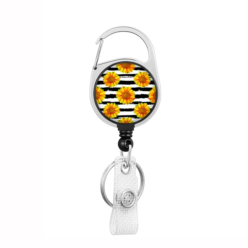 Porte-badge rétractable avec cordon et clip 40