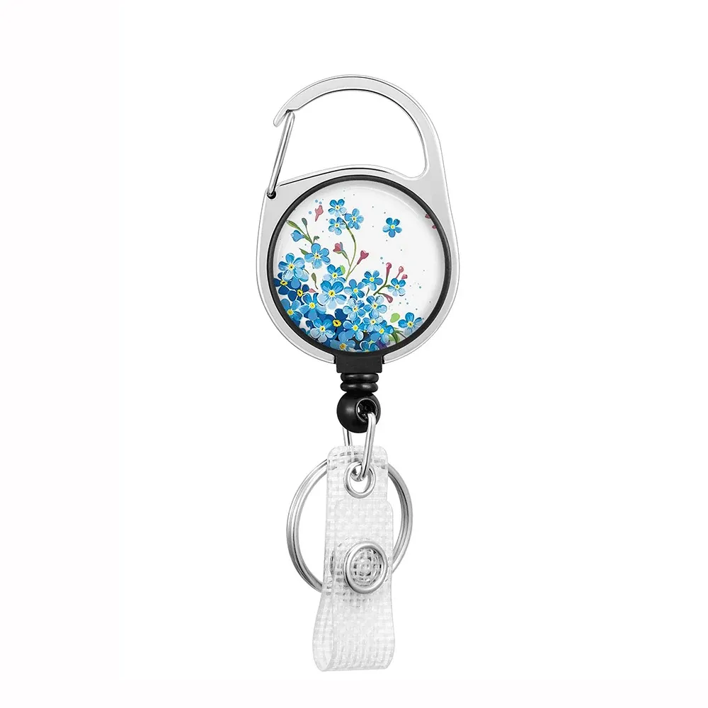 Porte-badge rétractable avec cordon et clip 25
