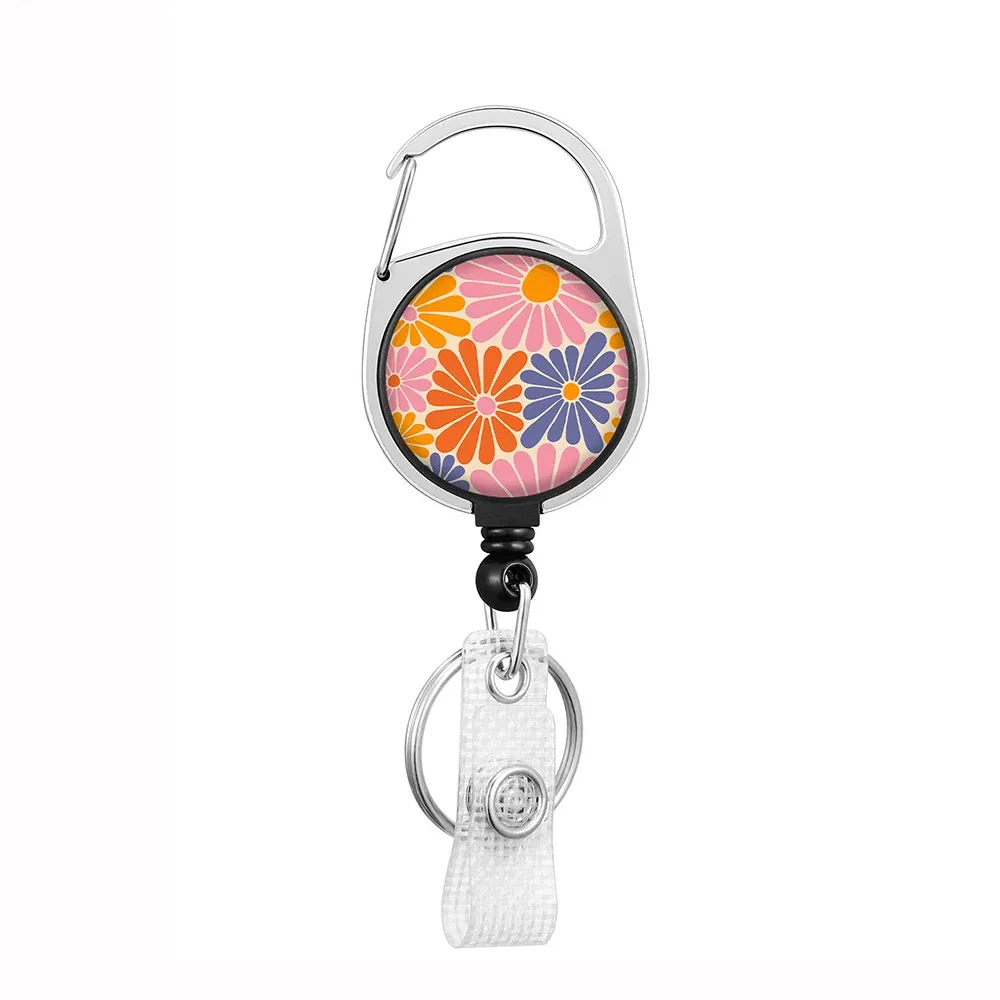Porte-badge rétractable avec cordon et clip 55