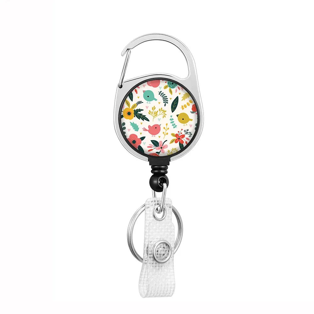 Porte-badge rétractable avec cordon et clip 53