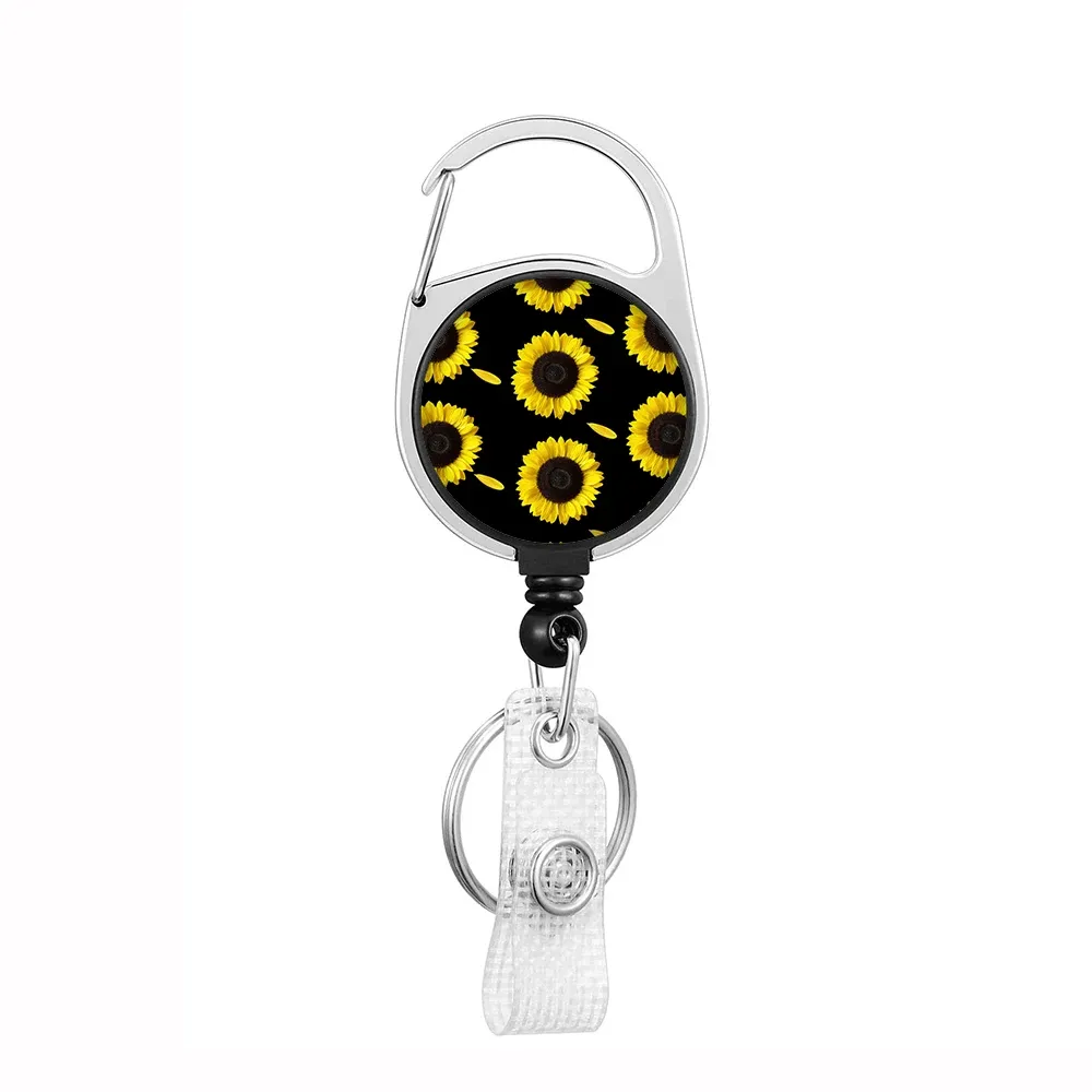 Porte-badge rétractable avec cordon et clip 52