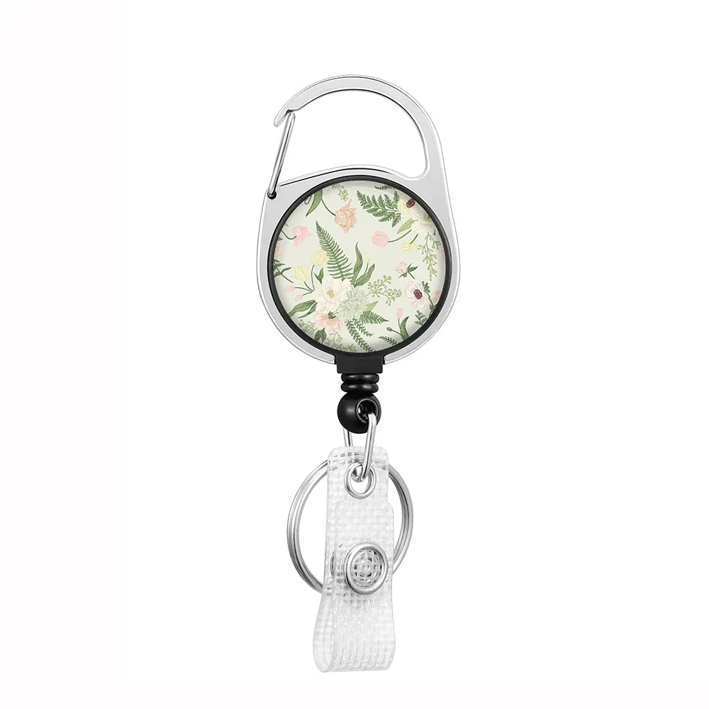 Porte-badge rétractable avec cordon et clip 50