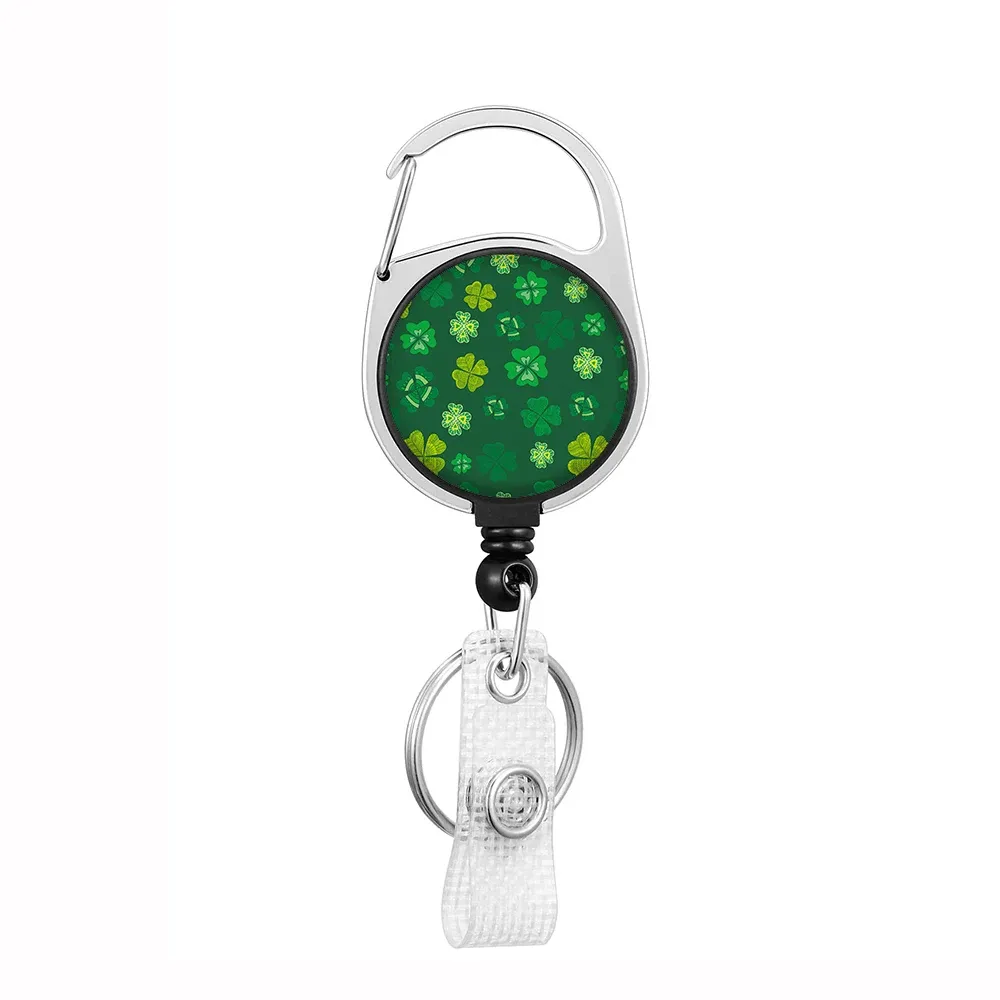 Porte-badge rétractable avec cordon et clip 46