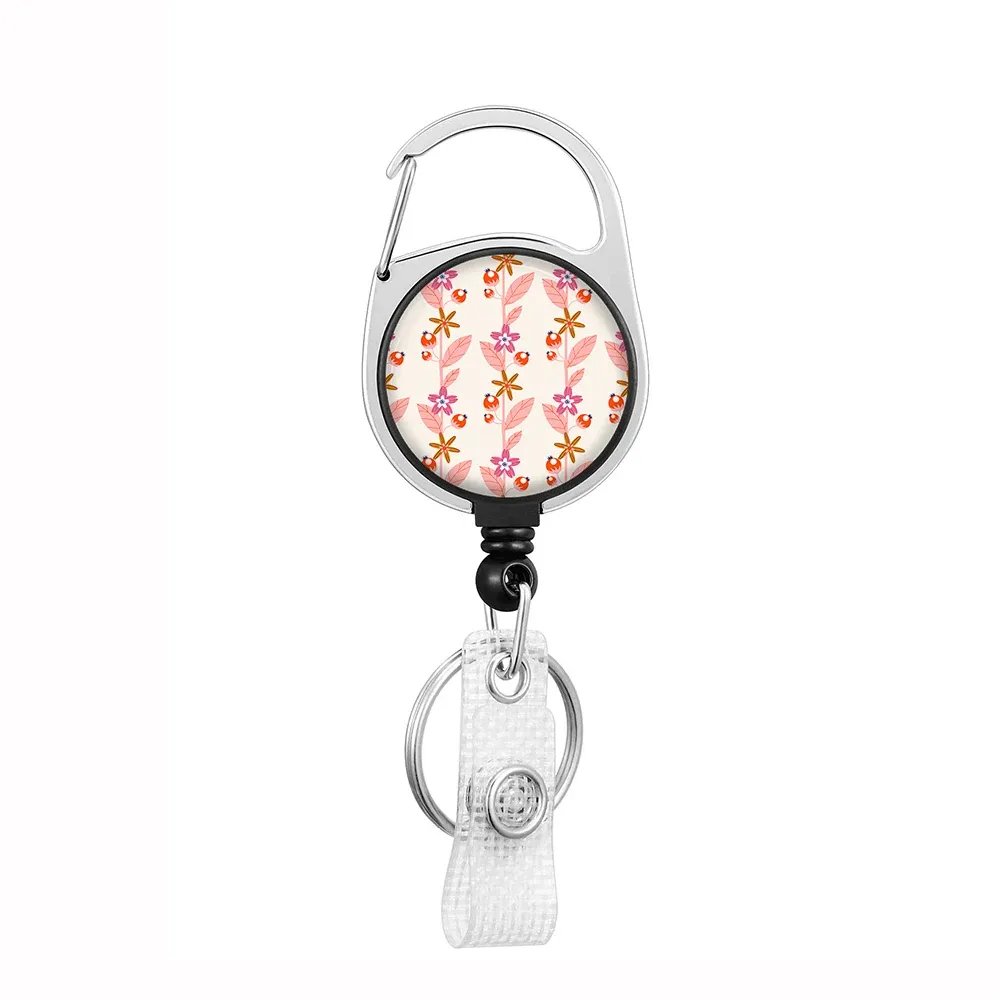 Porte-badge rétractable avec cordon et clip 44