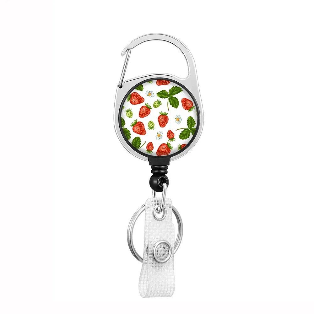 Porte-badge rétractable avec cordon et clip 42