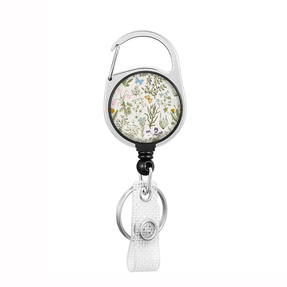 Porte-badge rétractable avec cordon et clip 67