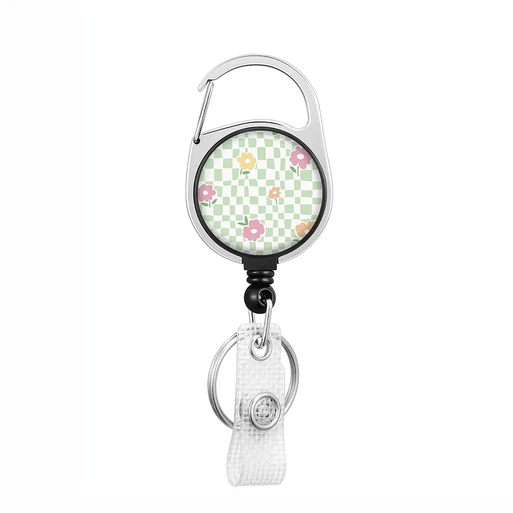 Porte-badge rétractable avec cordon et clip 65