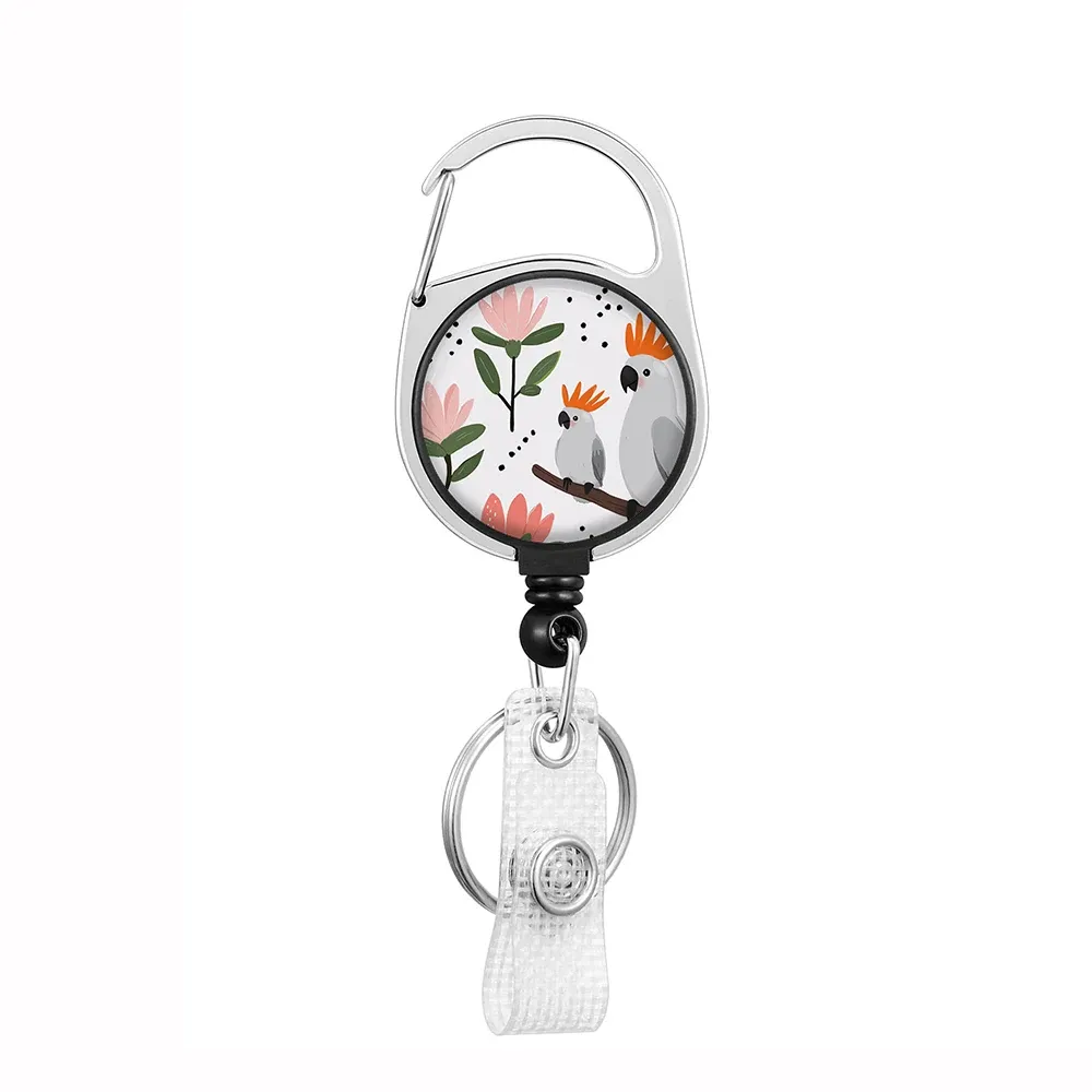 Porte-badge rétractable avec cordon et clip 64