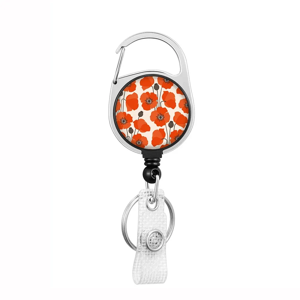 Porte-badge rétractable avec cordon et clip 63