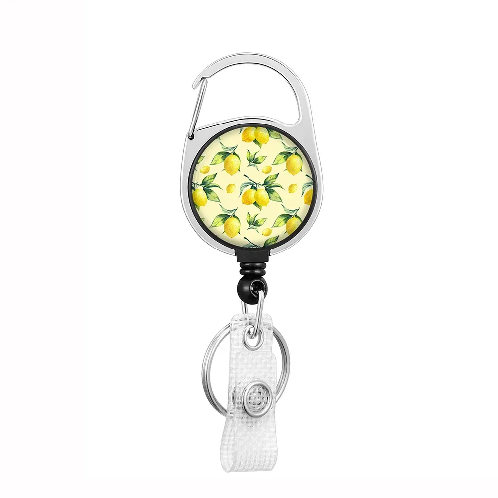 Porte-badge rétractable avec cordon et clip 62