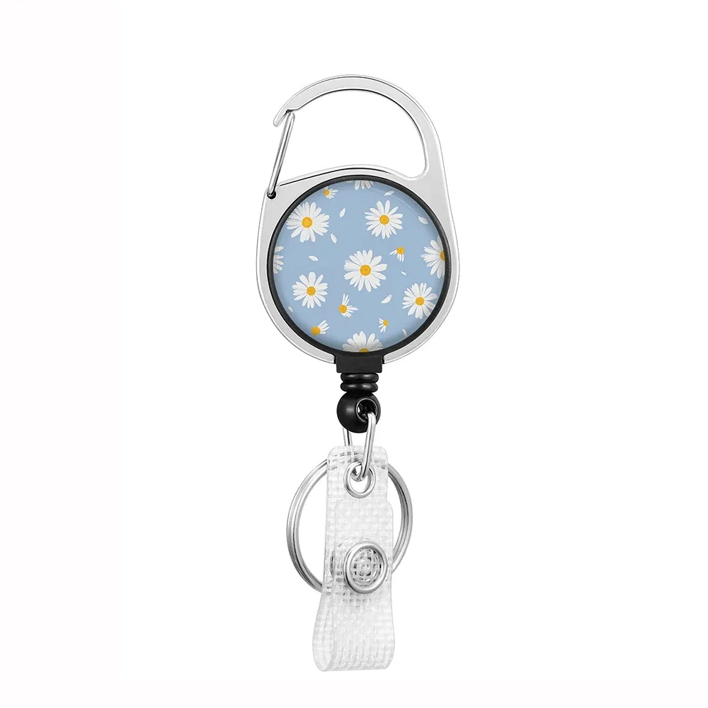 Porte-badge rétractable avec cordon et clip 60