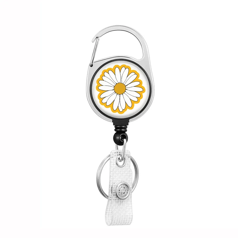 Porte-badge rétractable avec cordon et clip 58