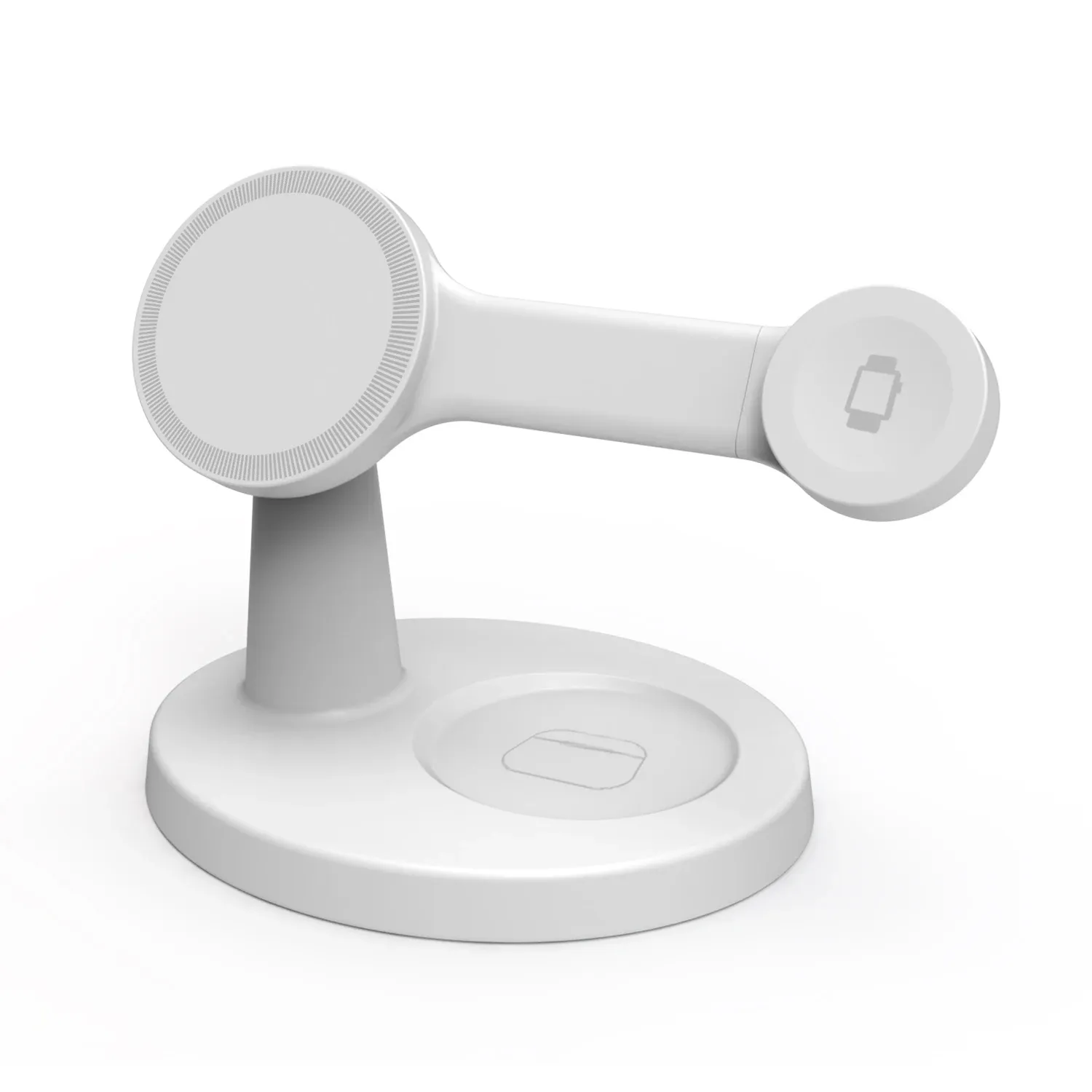 Support de chargeur magnétique sans fil 3 en 1 pour MagSafe iPhone 16, 15, 14, 13 Pro Max, Apple Watch 9, 8 et AirPods Pro, station de charge rapide 8