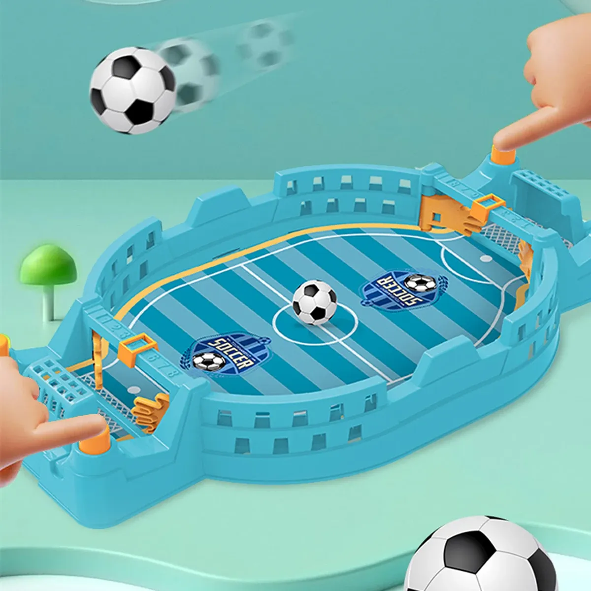 Mini jeu de table de football britannique à catapulte, avec ballons de football, jeu de sport de compétition pour le bureau, jouet pour jeu en famille 3