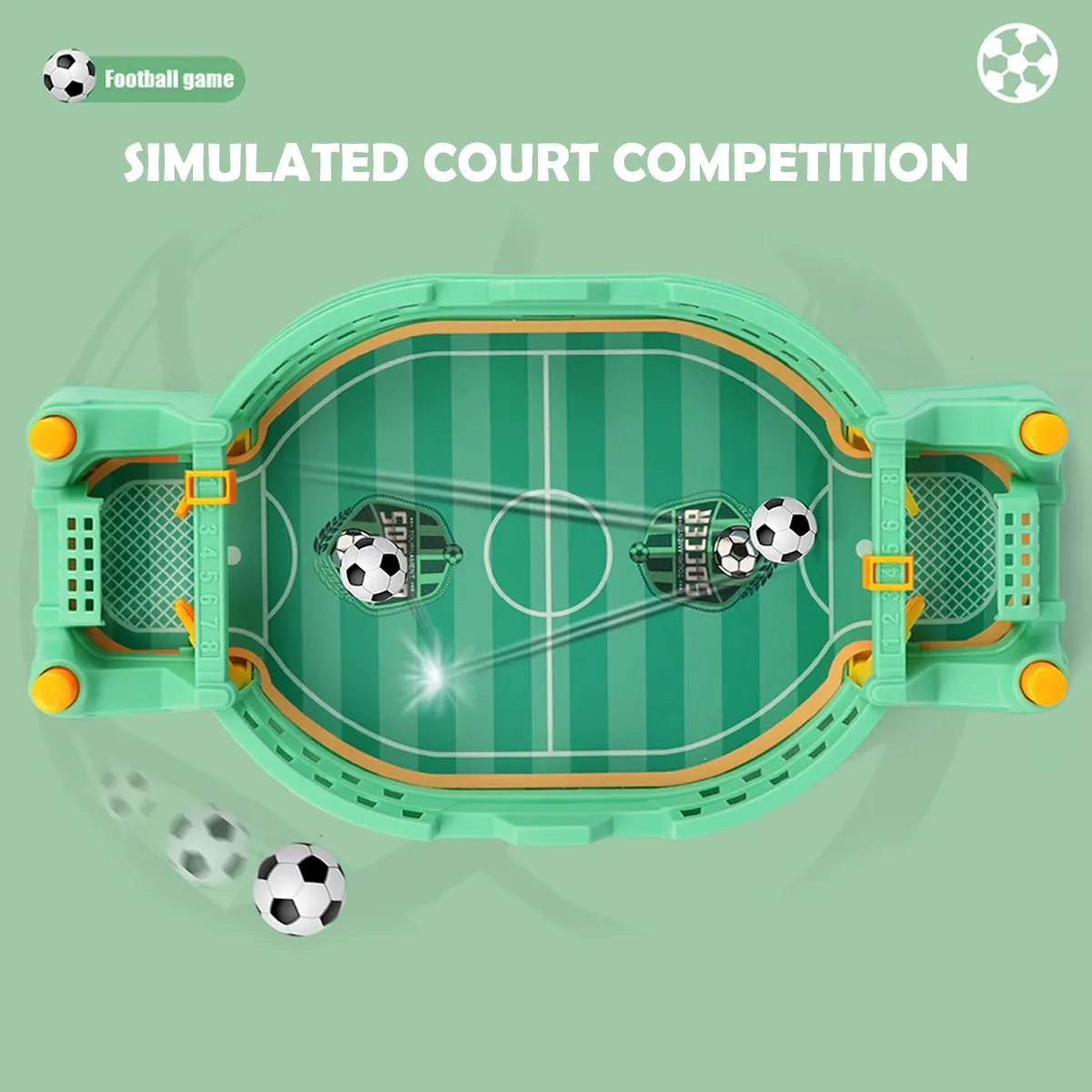 Mini jeu de table de football britannique à catapulte, avec ballons de football, jeu de sport de compétition pour le bureau, jouet pour jeu en famille 4