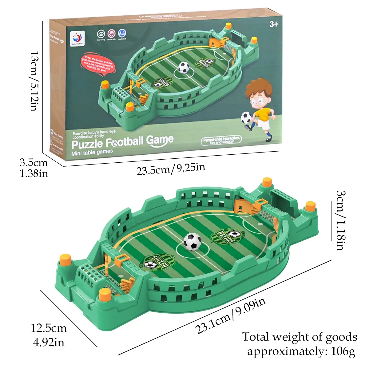 Mini jeu de table de football britannique à catapulte, avec ballons de football, jeu de sport de compétition pour le bureau, jouet pour jeu en famille 6