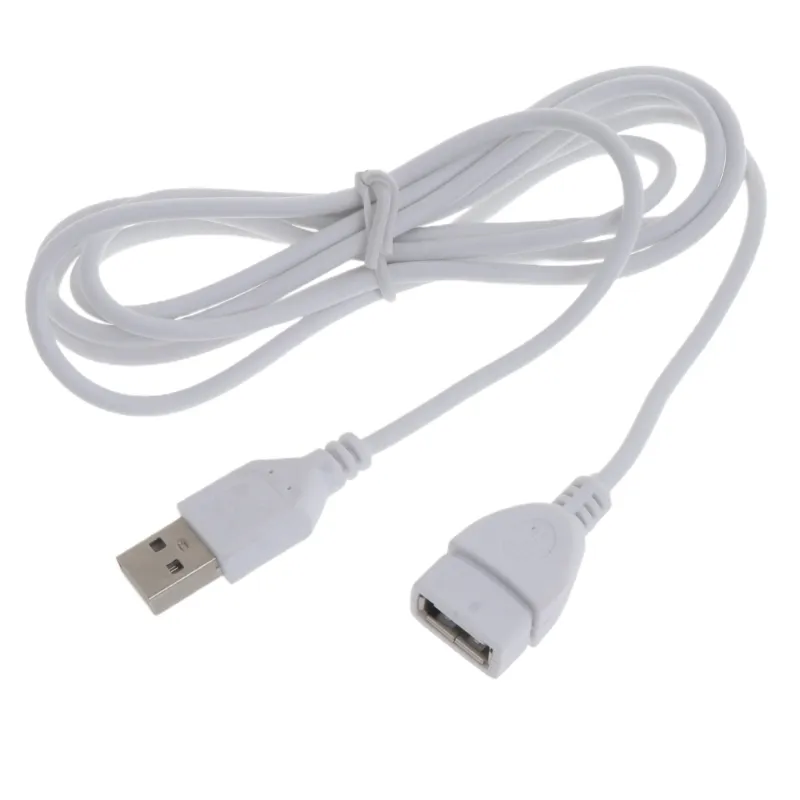 Câble d'extension USB blanc mâle vers femelle