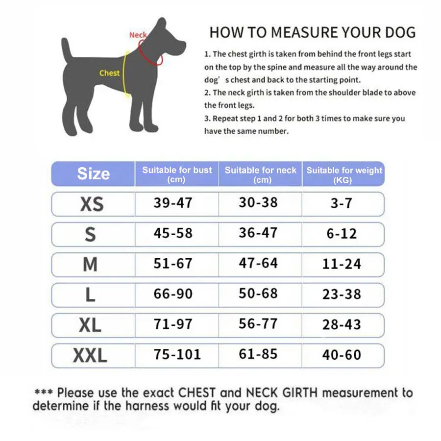 Harnais pour chien sans traction, réfléchissant et respirant, adapté aux petits et grands chiens 6