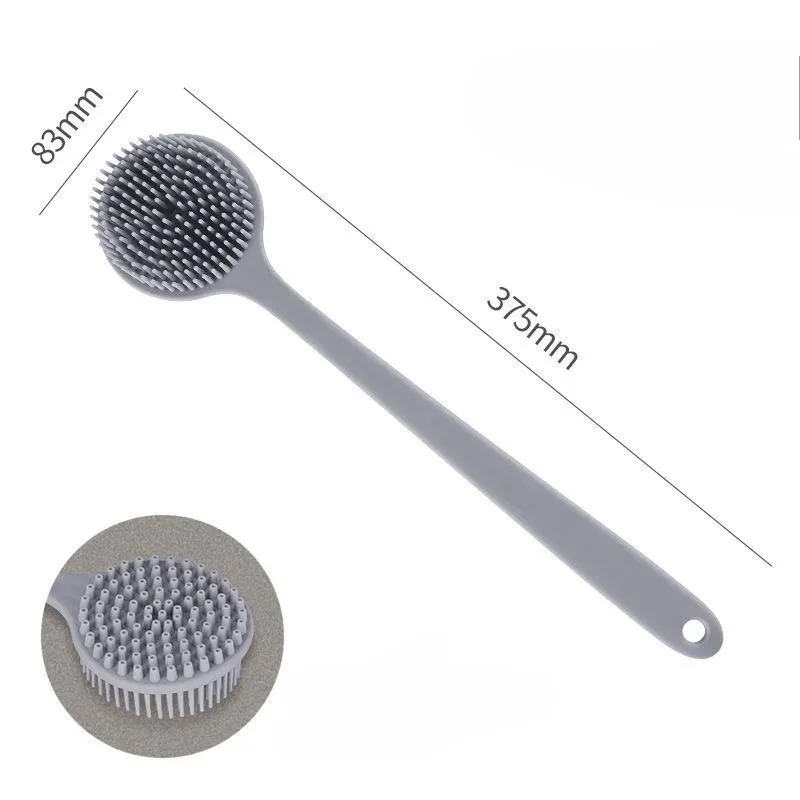 Brosse de douche en silicone sous différents angles