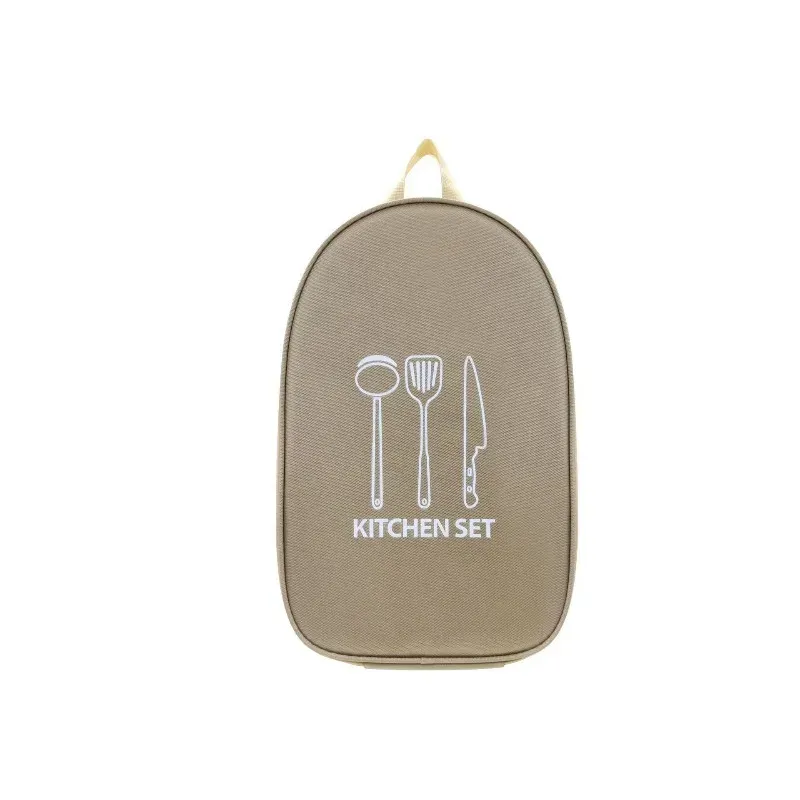 Sac de transport portable pour ustensiles de cuisine de camping et de barbecue 8