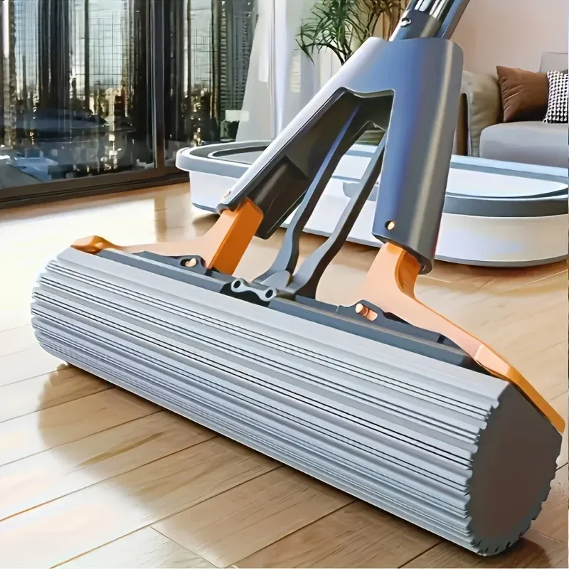 Vadrouille éponge super absorbante 28 cm / 34 cm, lavage mains libres pour cuisine, salle de bains et sols stratifiés 2