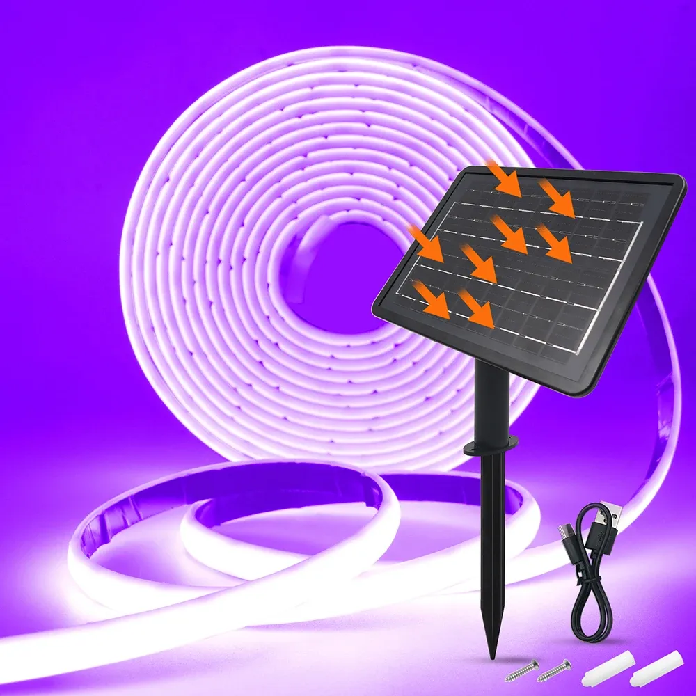 Bande lumineuse solaire sur mesure
