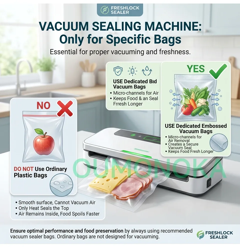 Sacs compatibles pour mise sous vide