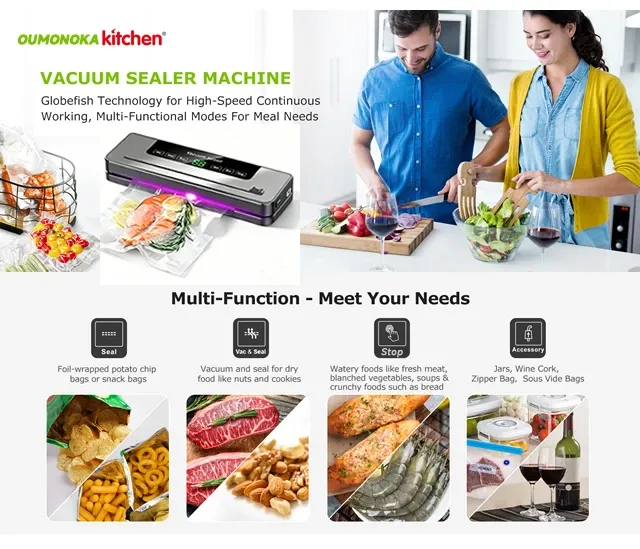 Machine d'emballage sous vide électrique pour aliments
