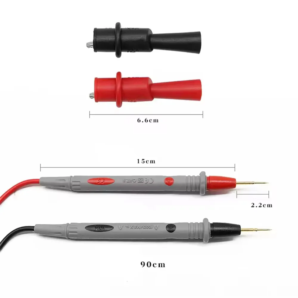 Jeu de sondes universelles pour multimètre numérique, 1000 V, 20 A et 10 A, avec fils de test et pointe de stylo 4