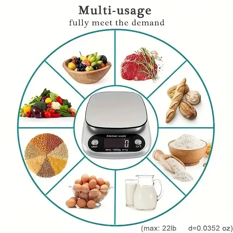 Balance de cuisine vue de côté