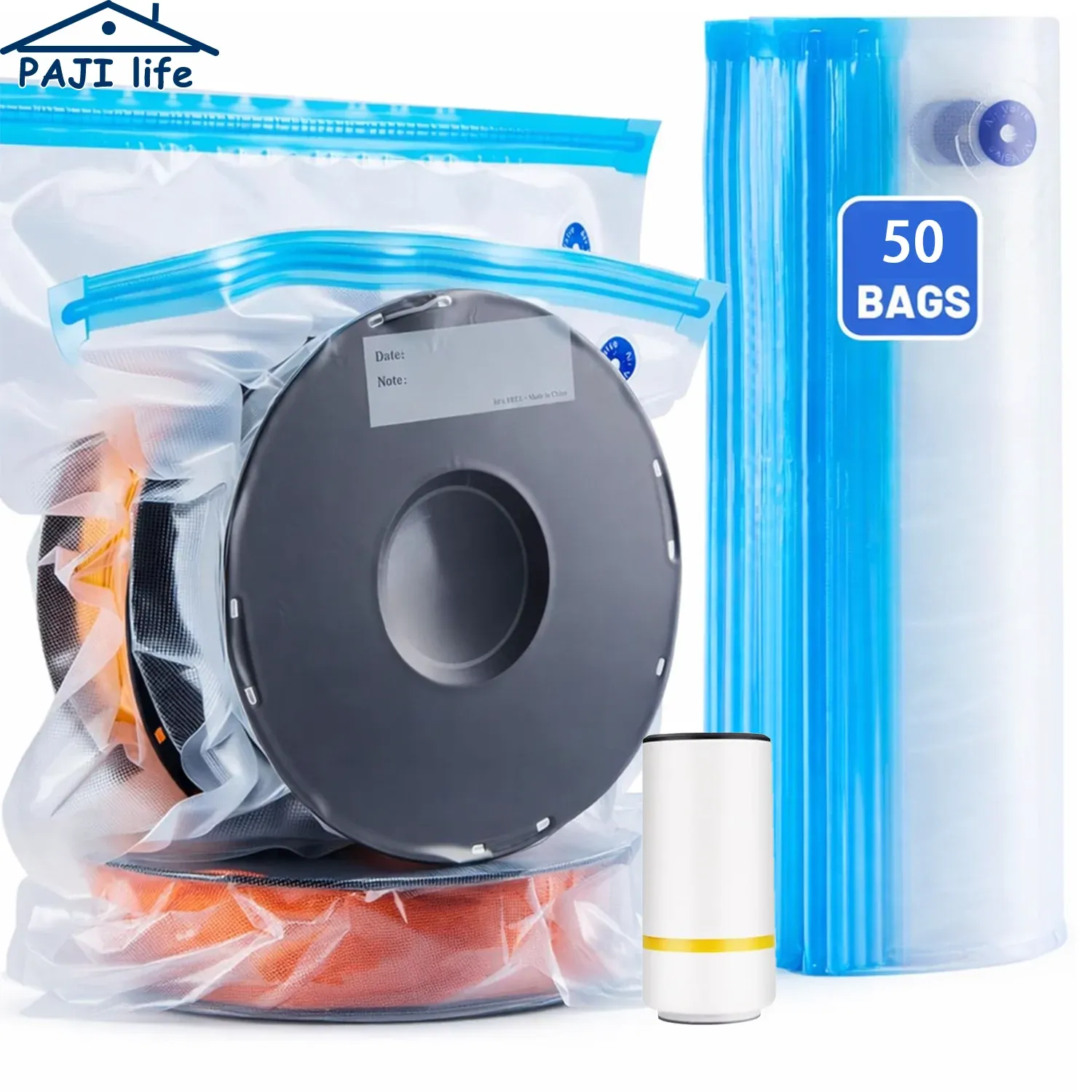 Kit de sacs de stockage sous vide pour filament d'impression 3D avec pompe, dessiccants et pinces, protection anti-humidité pour filaments PLA, ABS et PETG - Image 1