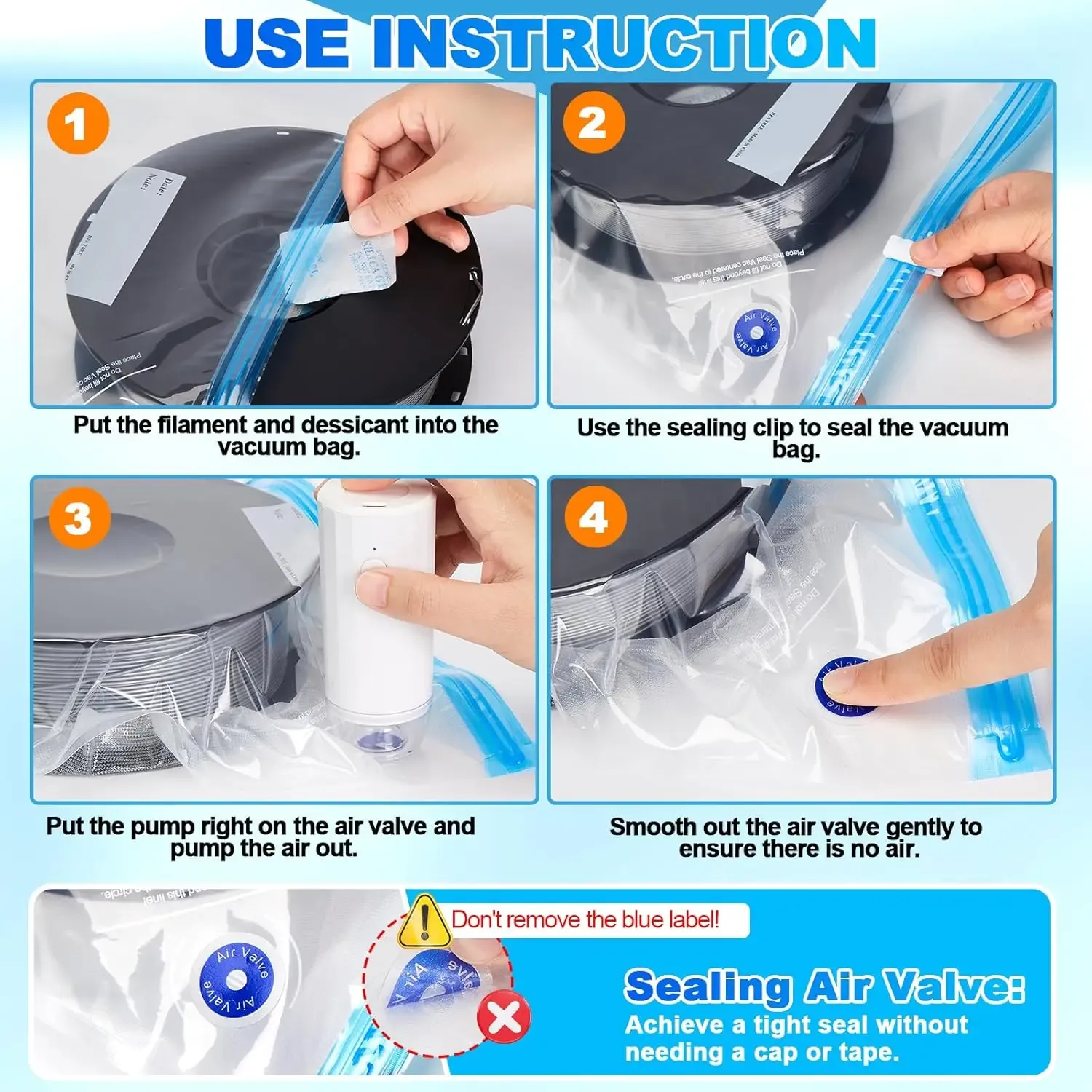 Kit de sacs sous vide pour imprimante 3D