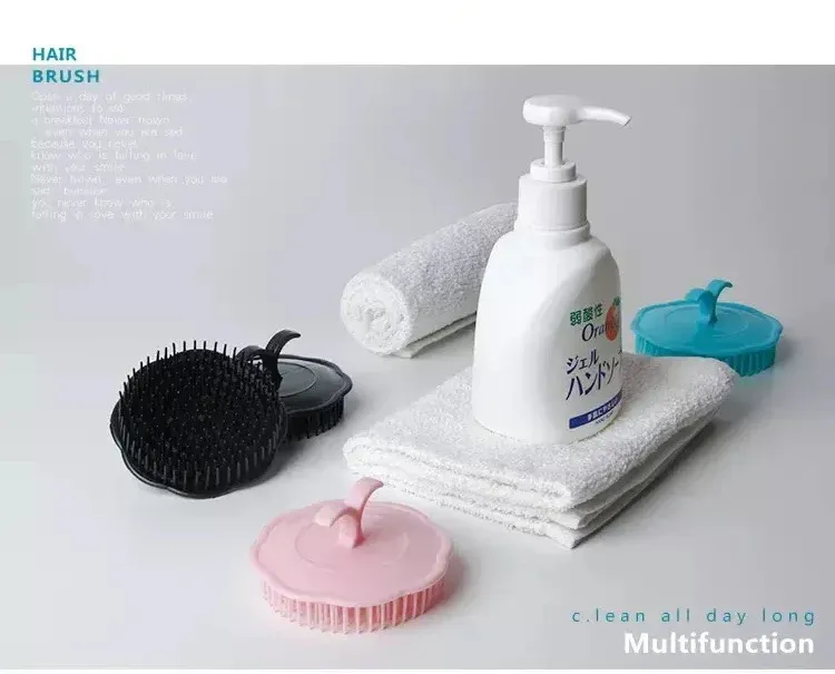Peigne masseur de cuir chevelu, détail des poils