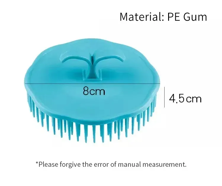 Peigne noir pour cheveux, masseur de cuir chevelu, peigne rond pour femmes et hommes, brosse de douche, lavage du cuir chevelu, outil de nettoyage des cheveux, 1 pièce 7