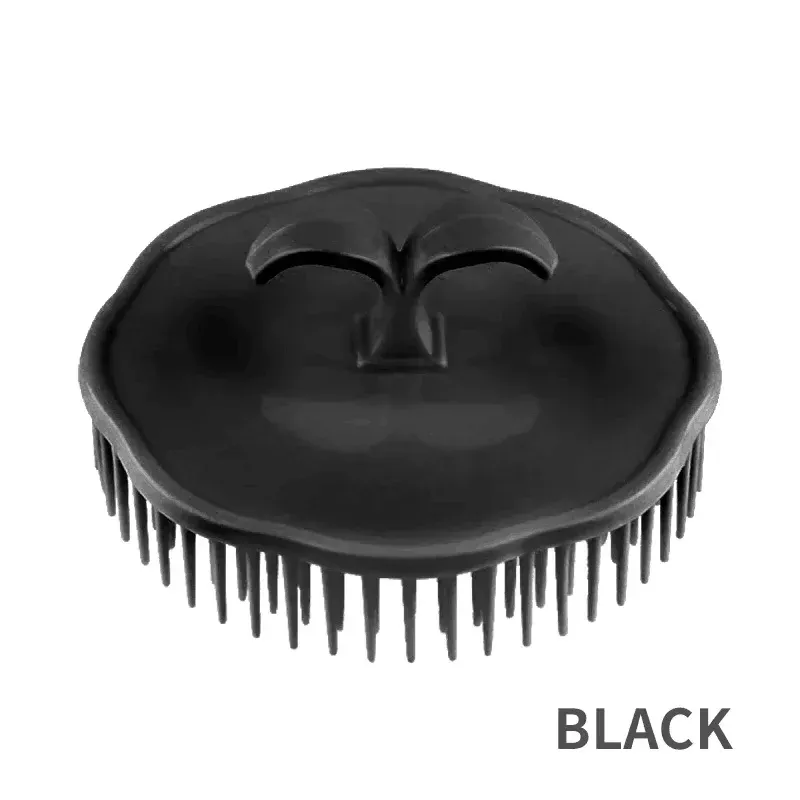 Peigne noir pour cheveux, masseur de cuir chevelu, peigne rond pour femmes et hommes, brosse de douche, lavage du cuir chevelu, outil de nettoyage des cheveux, 1 pièce 9