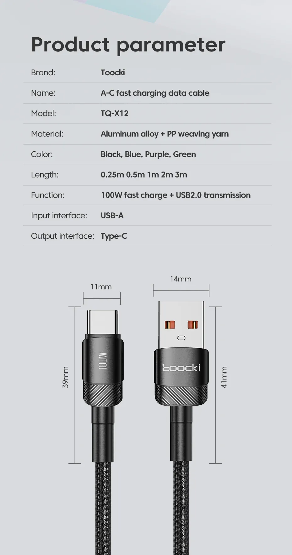 Câble USB-C, vue finale