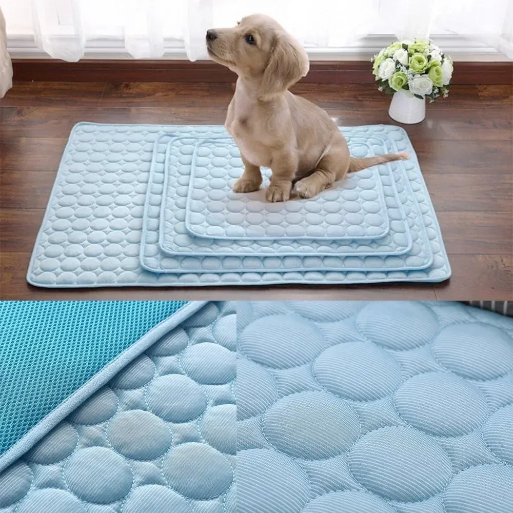 Tapis rafraîchissant d'été pour animaux, coussin lavable pour chien et chat 2