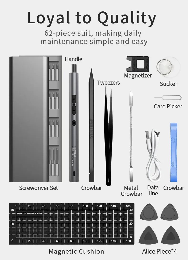 Kit complet de tournevis de précision