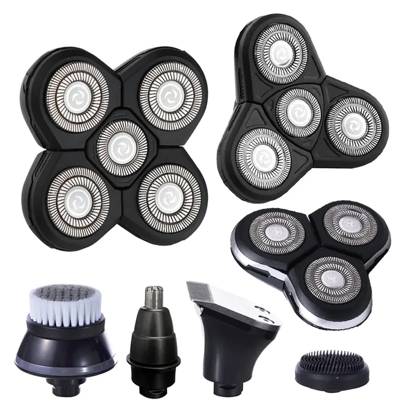 Tête de rasoir électrique de rechange 3D/4D/5D pour tondeuse nez, cheveux et barbe