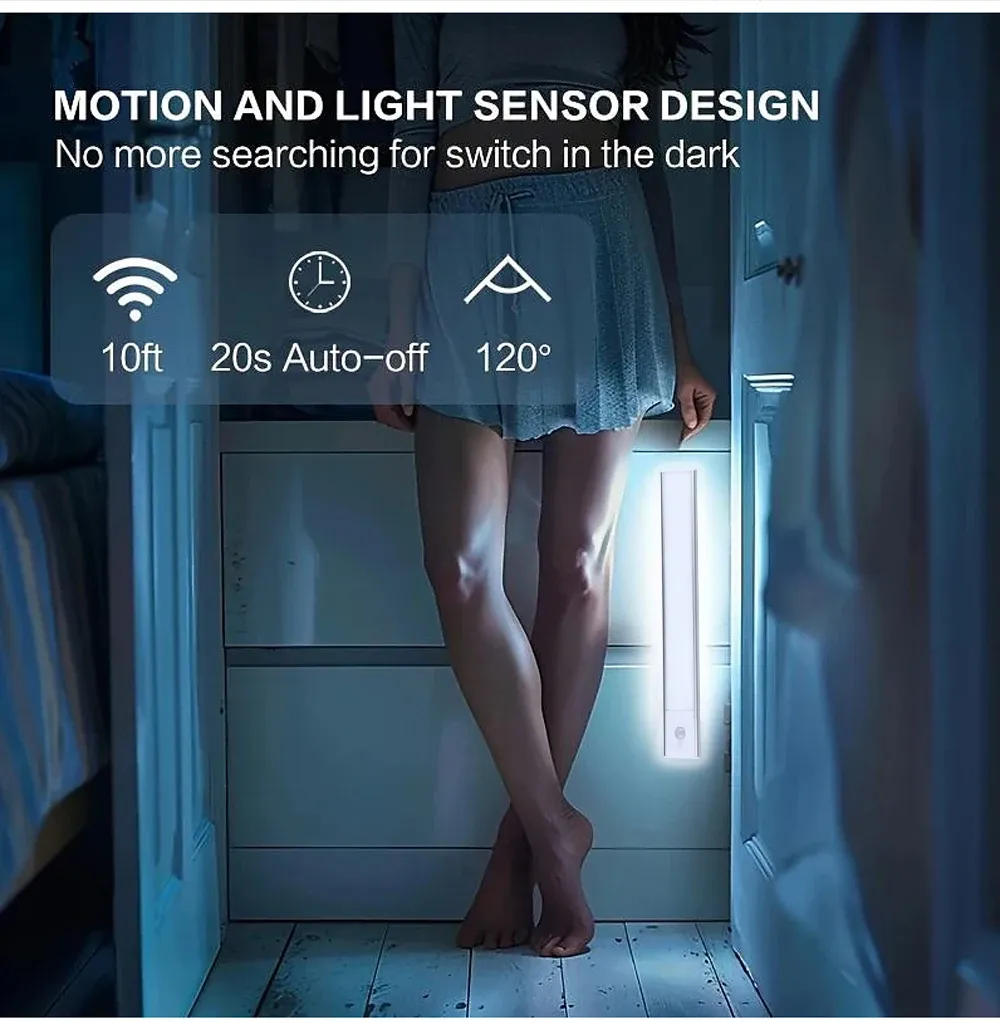 Bande lumineuse LED sous meuble en situation
