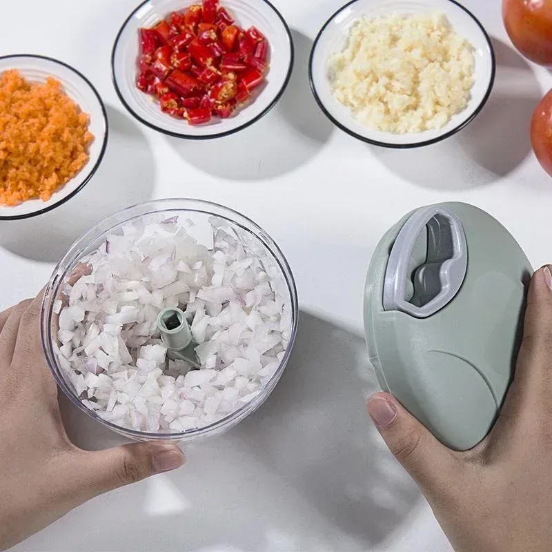 Broyeur à légumes manuel 500/900 ml – Coupe-oignon, hachoir à viande et presse à ail 4