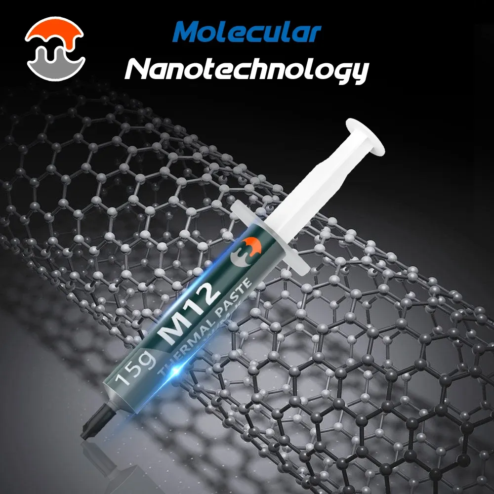 Pâte thermique MJ Performance, 12,4 W/mK, pâte conductrice pour refroidissement de CPU et GPU, compatible PC et PS5 (1/4/8/15/30 g) 5