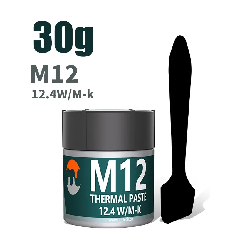 Pâte thermique MJ Performance, 12,4 W/mK, pâte conductrice pour refroidissement de CPU et GPU, compatible PC et PS5 (1/4/8/15/30 g) 9