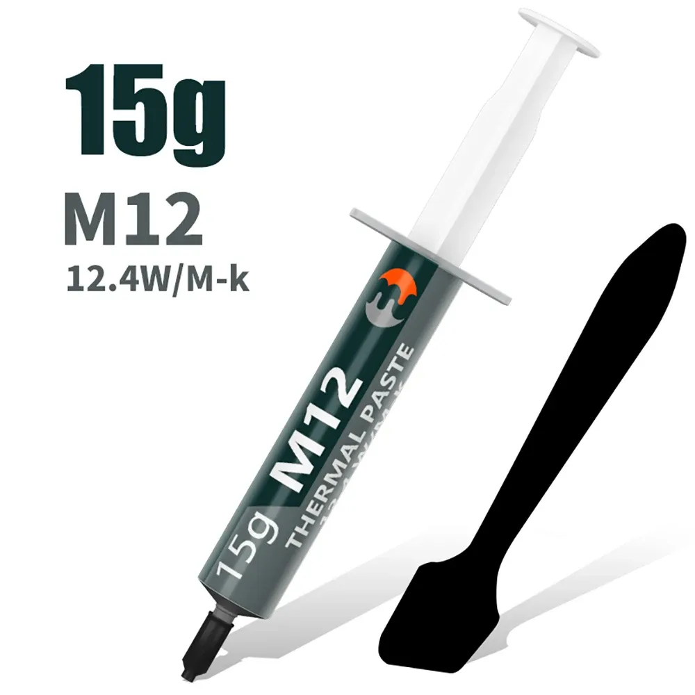 Pâte thermique MJ Performance, 12,4 W/mK, pâte conductrice pour refroidissement de CPU et GPU, compatible PC et PS5 (1/4/8/15/30 g) 8