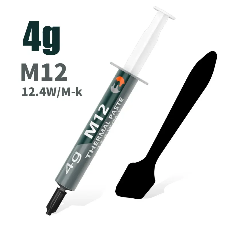 Pâte thermique MJ Performance, 12,4 W/mK, pâte conductrice pour refroidissement de CPU et GPU, compatible PC et PS5 (1/4/8/15/30 g) 10