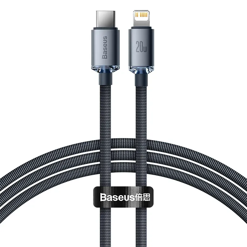 Câble Baseus USB Type-C PD 20 W pour iPhone 14, 13, 12, Pro, X et 8, câble de charge rapide USB-C 7