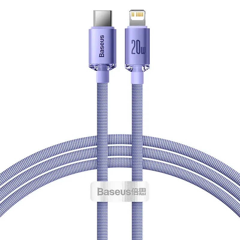 Câble Baseus USB Type-C PD 20 W pour iPhone 14, 13, 12, Pro, X et 8, câble de charge rapide USB-C 9