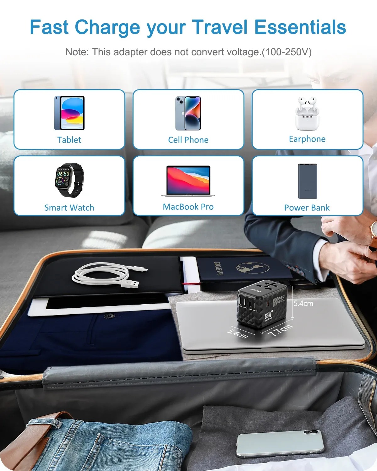 Adaptateur de voyage LENCENT