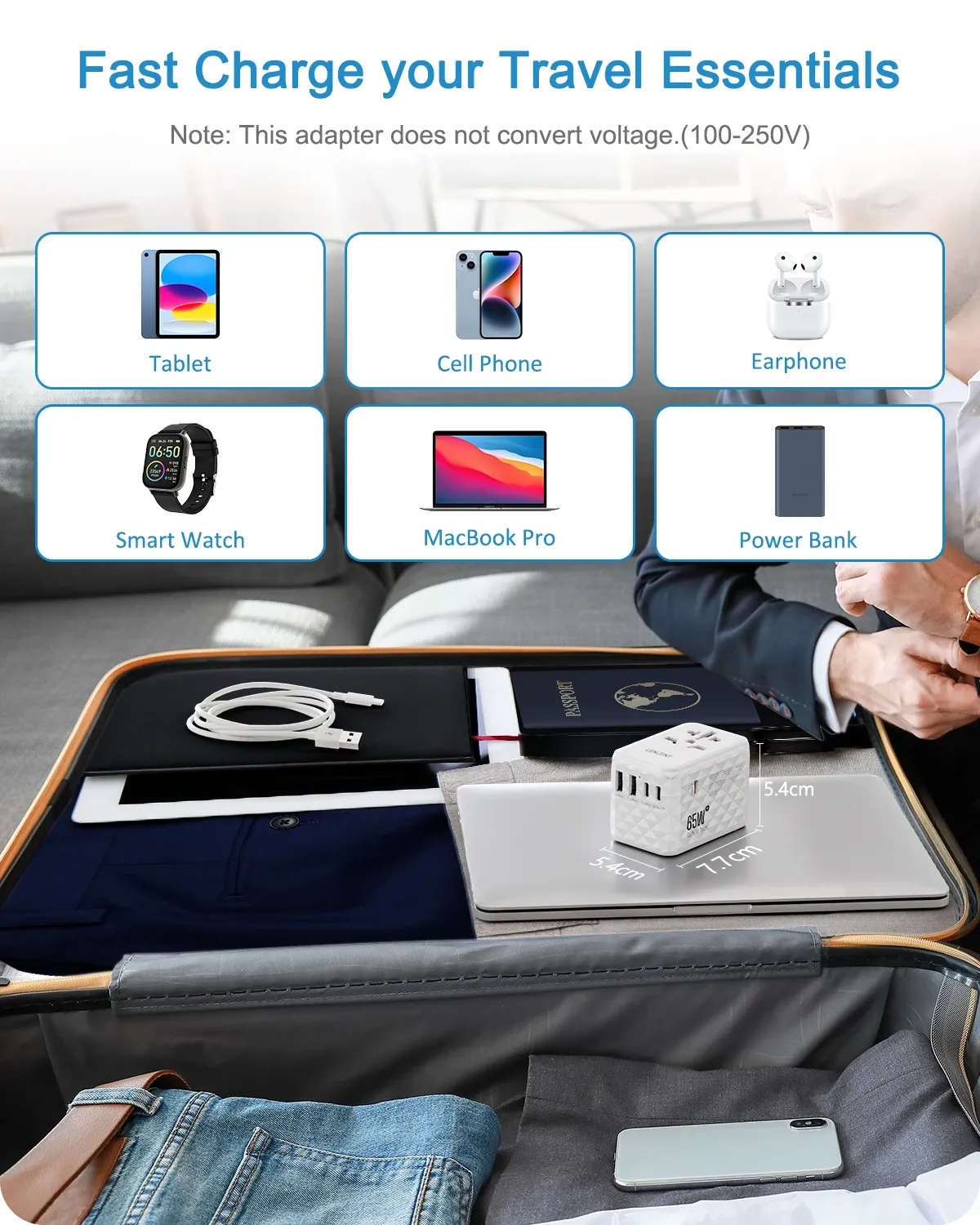 Adaptateur de voyage LENCENT
